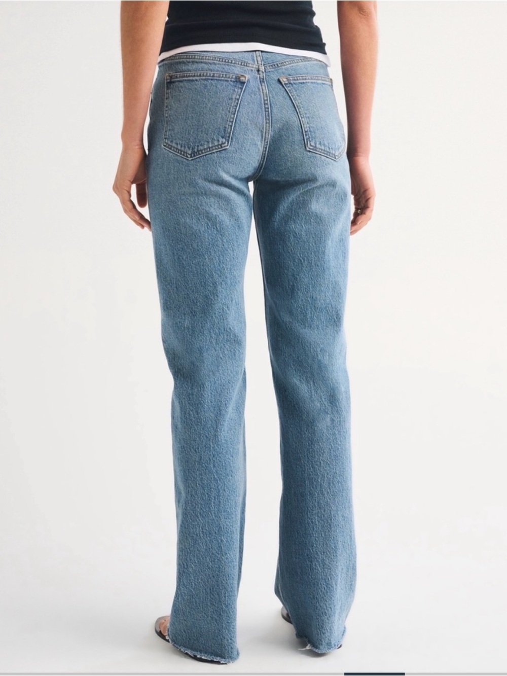 Abercrombie & Fitch 90s Relaxed High Rise Jeans 31/12 Long Tall - Picture 5 of 11